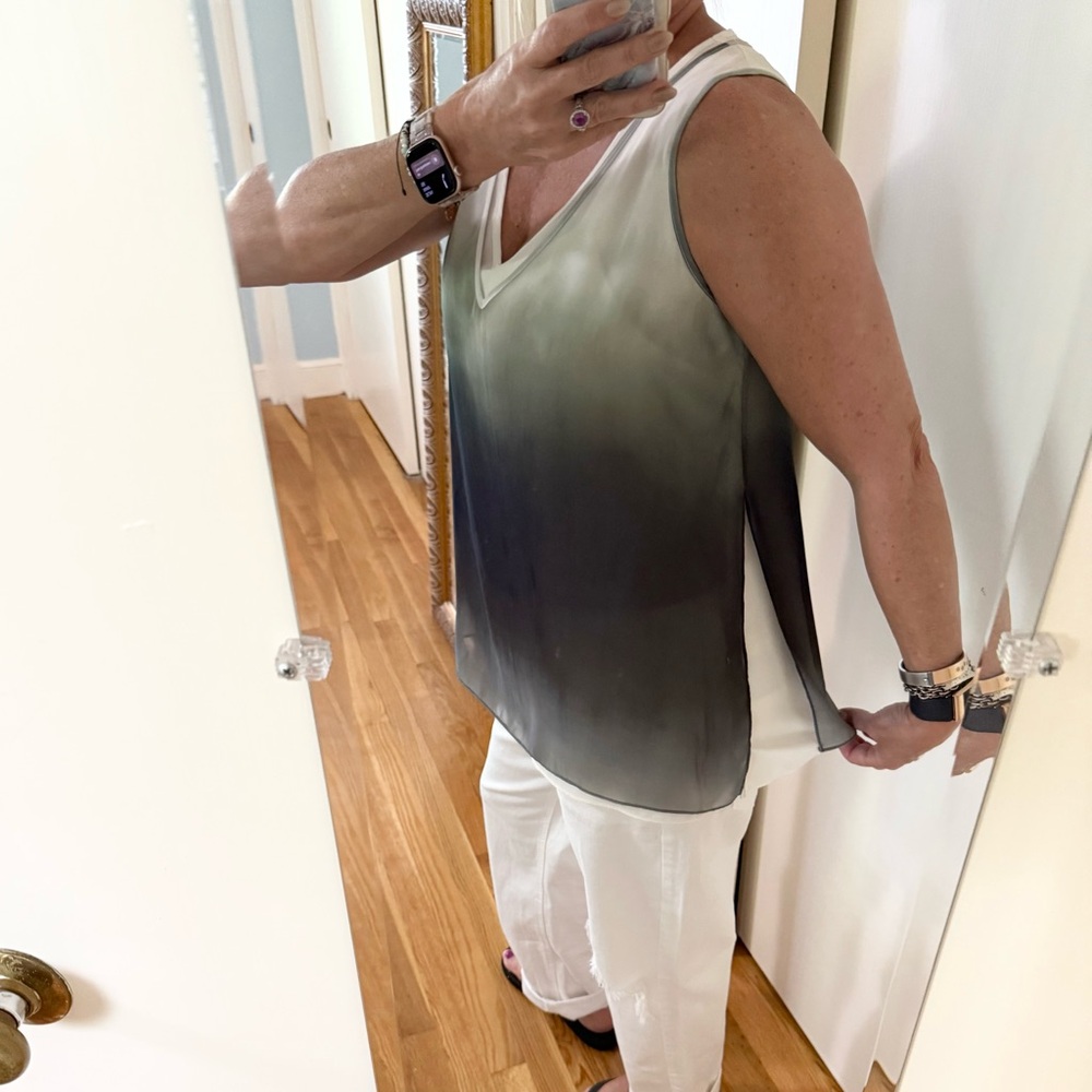 Lola & Sophie Ombre Double Layer Sleeveless Top - Picture 2 of 8